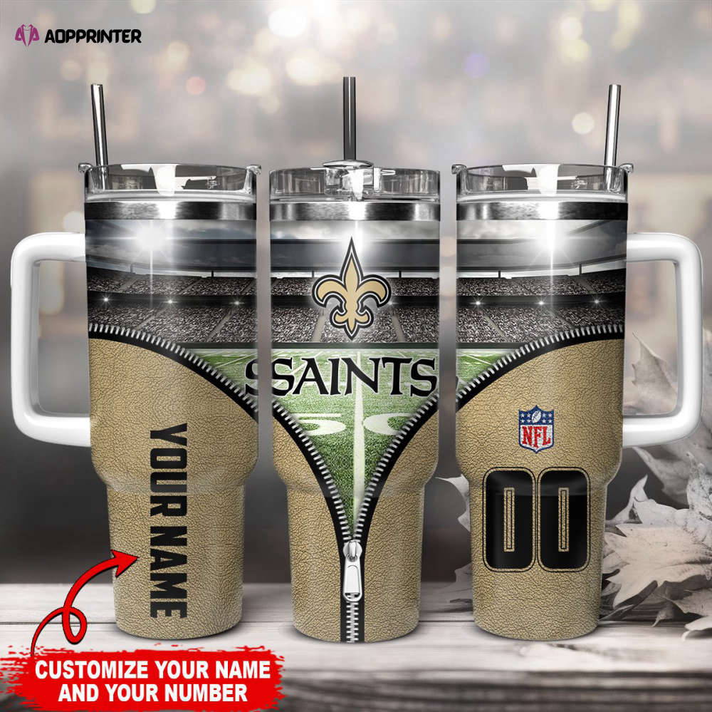 New Orleans Saints NFL 40oz Stanley Tumbler Gift for Fans