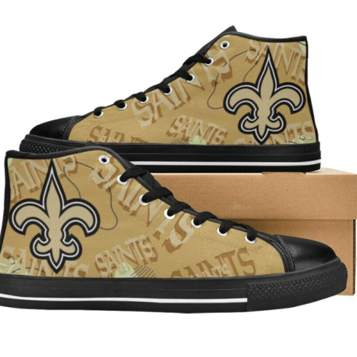 New Orleans Saints NFL Football Custom Canvas High Top Shoes