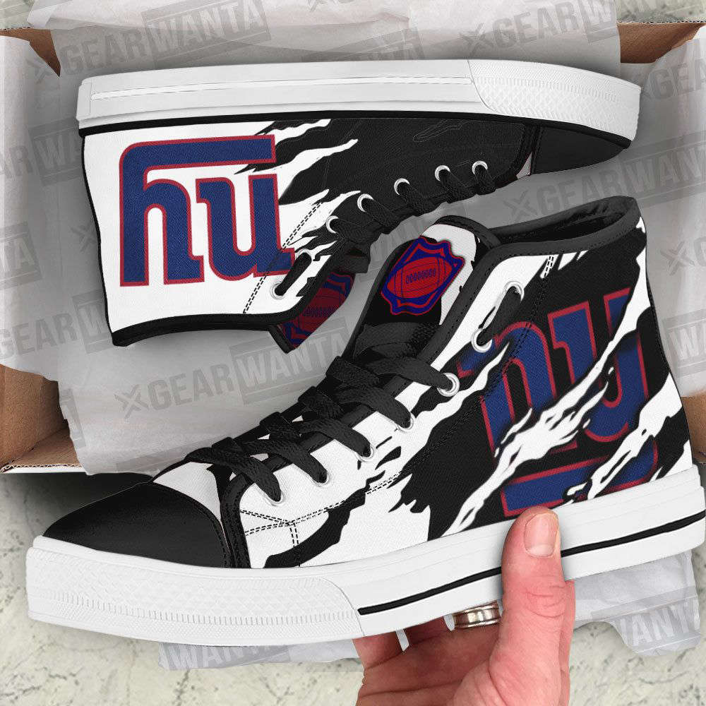 New York Giants High Top Shoes Custom For Fans