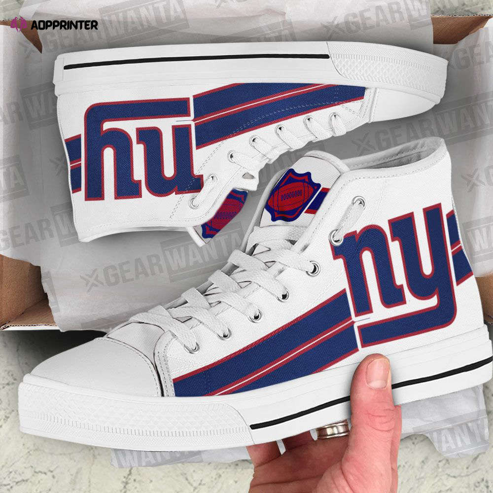 New York Giants High Top Shoes Custom For Fans