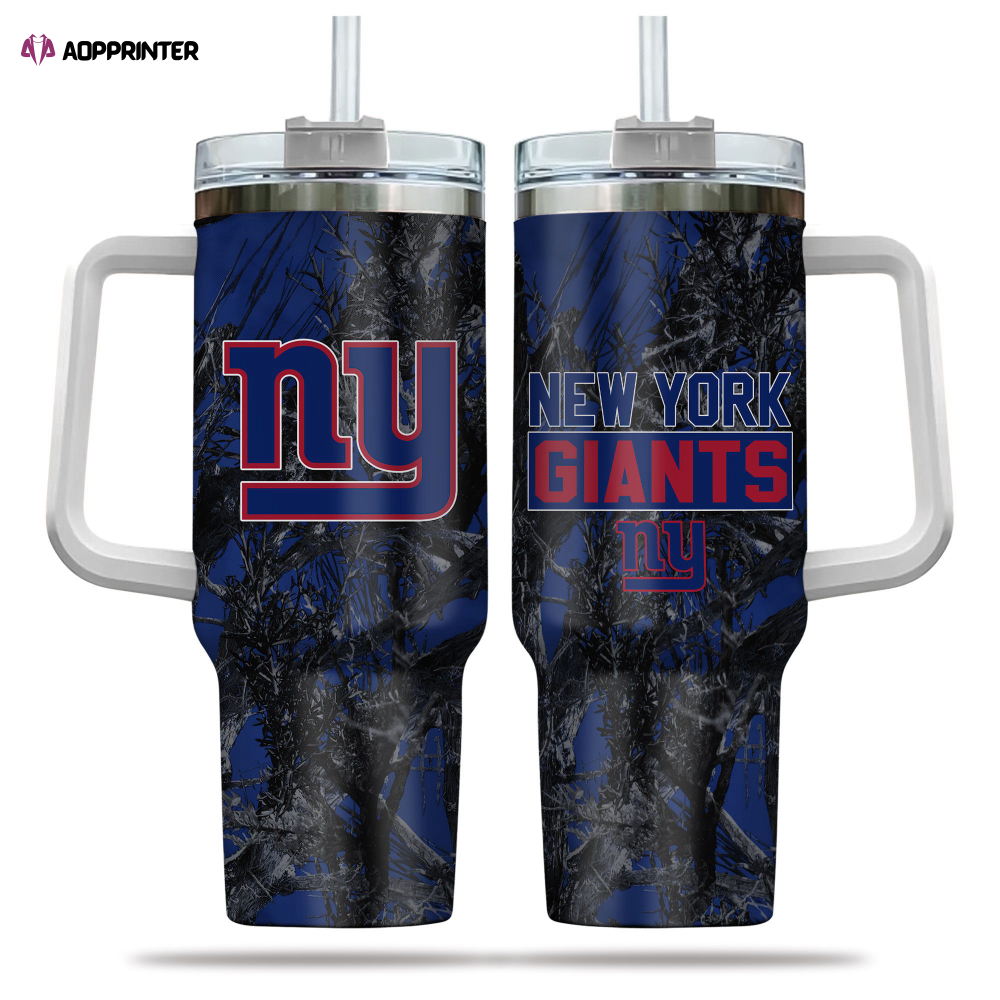 New York Giants NFL Hunting Personalized Stanley Tumbler 40oz Gift for Fans