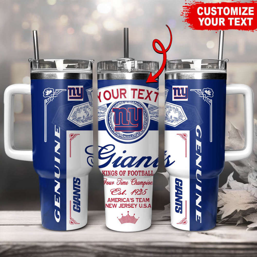 New York Giants NFL Kings Of Football Custom Your Text Stanley Tumbler 40Oz Gift for Fans