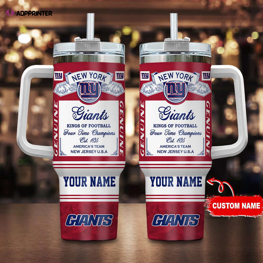 New York Giants NFL Kings Of Football Personalized Stanley Tumbler 40oz Gift for Fans