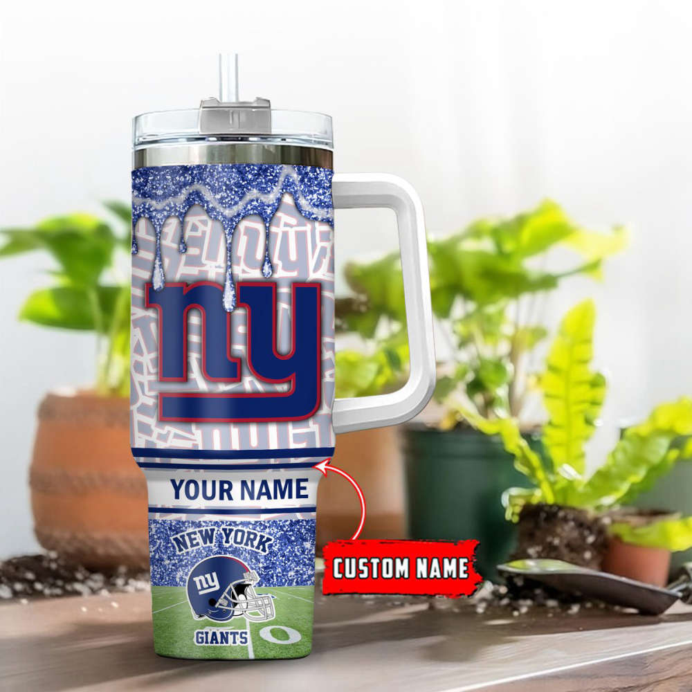 New York Giants NFL Personalized Stanley Tumbler 40oz Gift for Fans