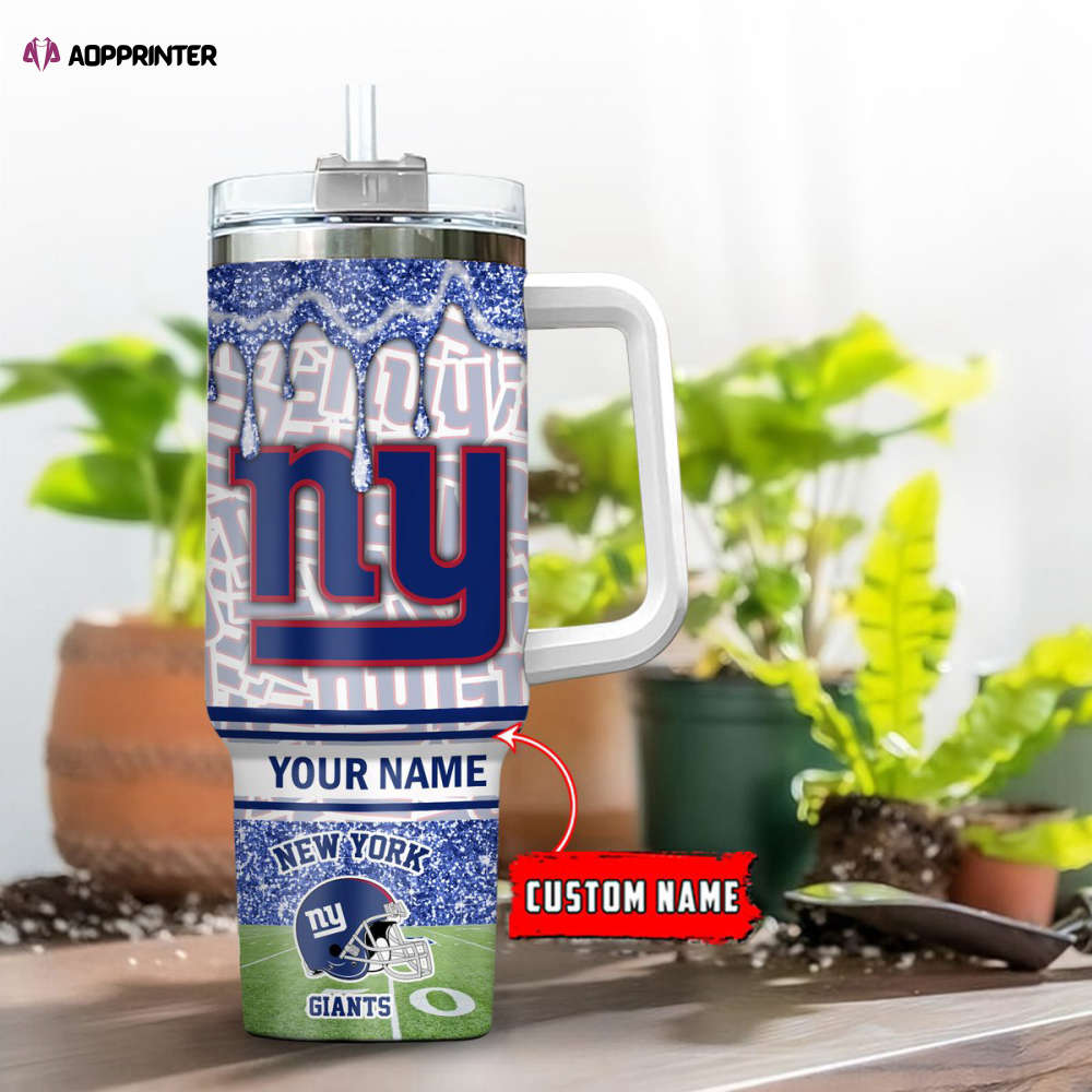 New York Giants NFL Personalized Stanley Tumbler 40oz Gift for Fans