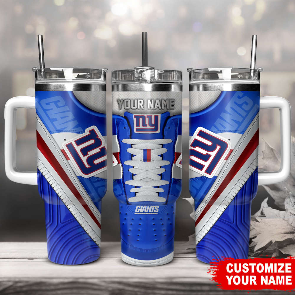 New York Giants Sneaker NFL Personalized Stanley Tumbler 40Oz Gift for Fans