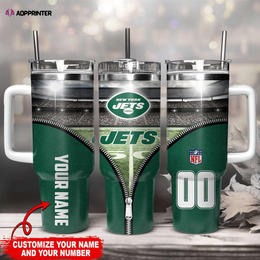 New York Jets NFL 40oz Stanley Tumbler Gift for Fans