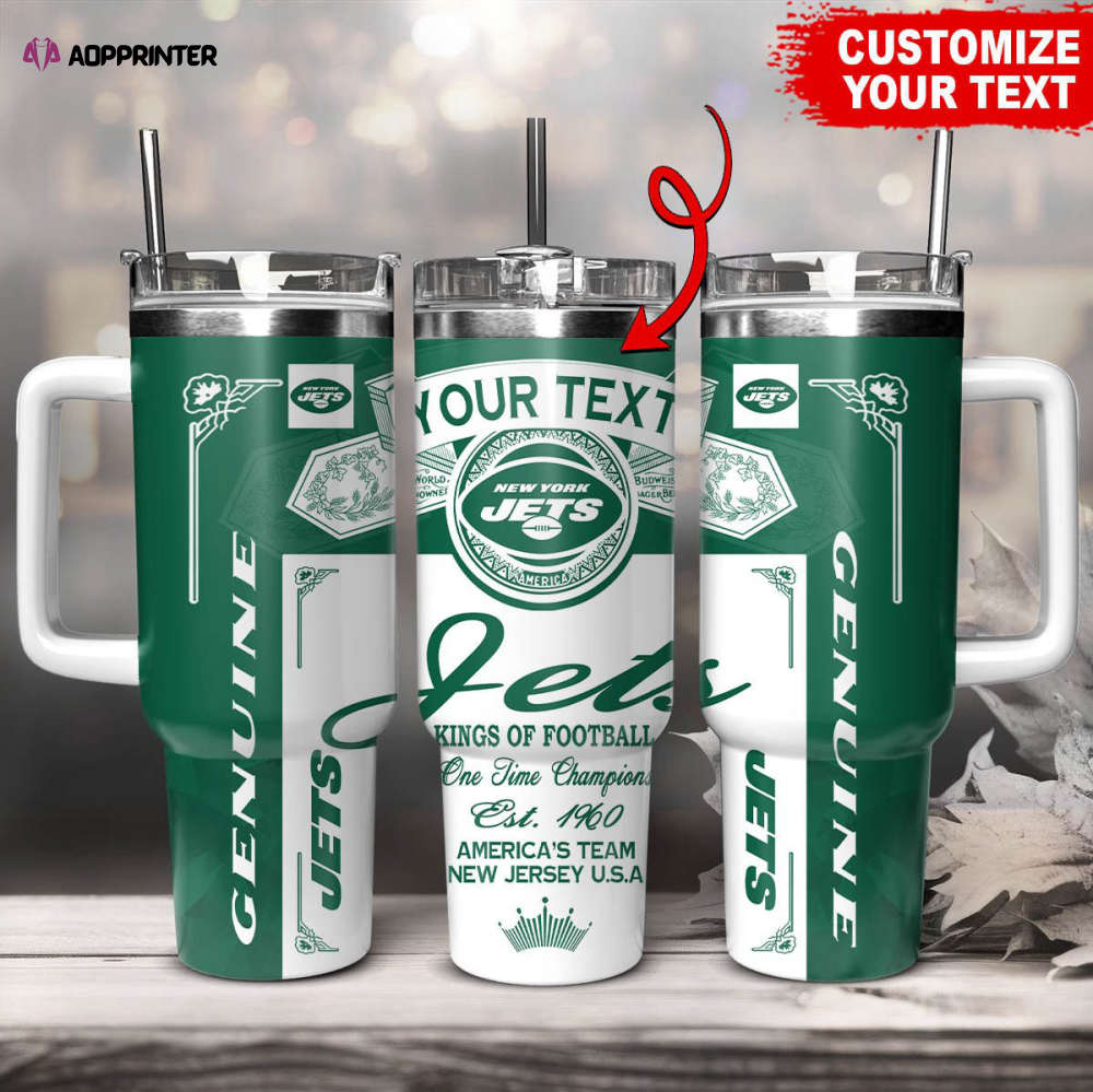 New York Jets NFL Kings Of Football Custom Your Text Stanley Tumbler 40Oz Gift for Fans