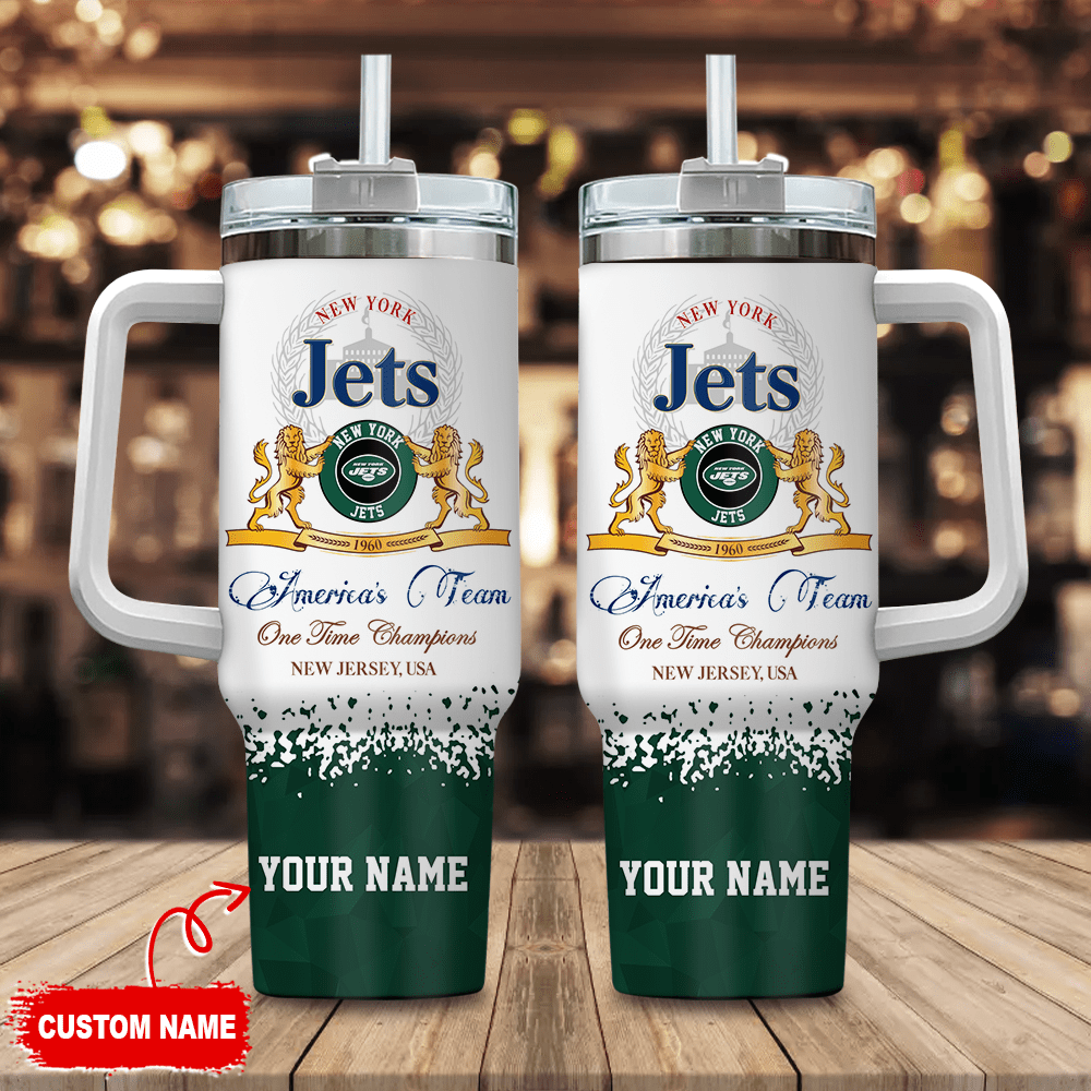 New York Jets Personalized NFL Champions Modelo 40oz Stanley Tumbler Gift for Fans