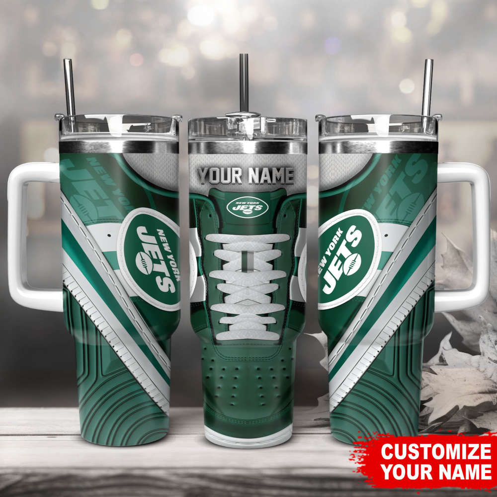 New York Jets Sneaker NFL Personalized Stanley Tumbler 40Oz Gift for Fans