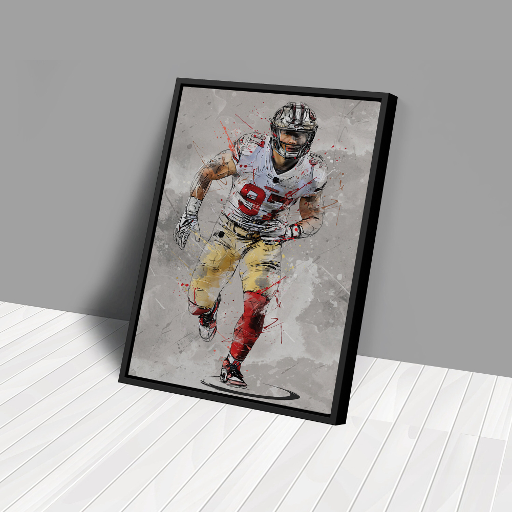 Nick Bosa Poster San Francisco 49ers NFL Canvas Wall Art Home Decor Framed Poster Man Cave Gift