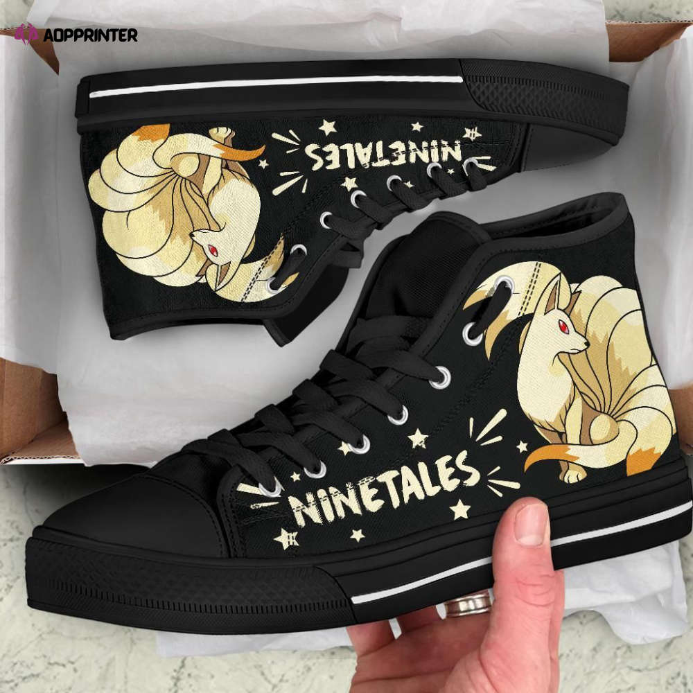 Ninetales High Top Shoes Custom For Fans Pokemon