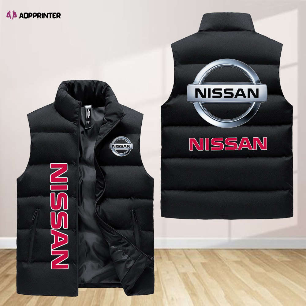 Nissan Sleeveless Puffer Jacket Custom For Fans Gifts