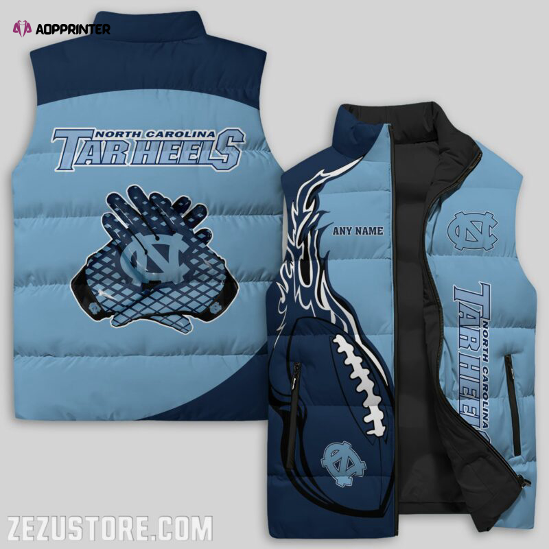 North Carolina Tar Heels NCAA Sleeveless Puffer Jacket Custom For Fans Gifts