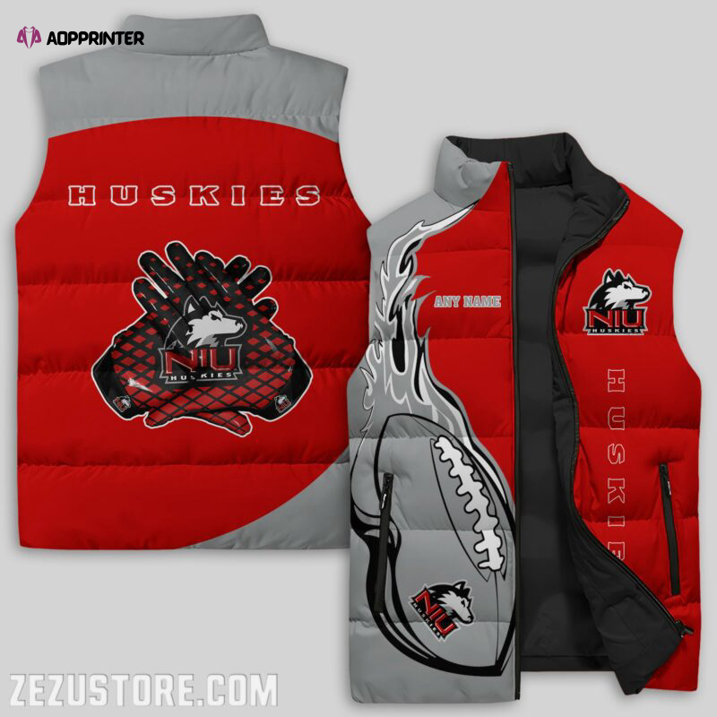 Northern Illinois Huskies NCAA Sleeveless Puffer Jacket Custom For Fans Gifts