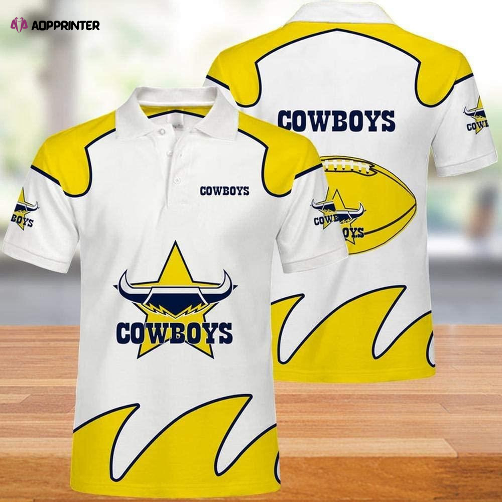 NRL Queensland Cowboys 3d Print Casual Summer Short Top Branding Trends 3D Polo Shirt