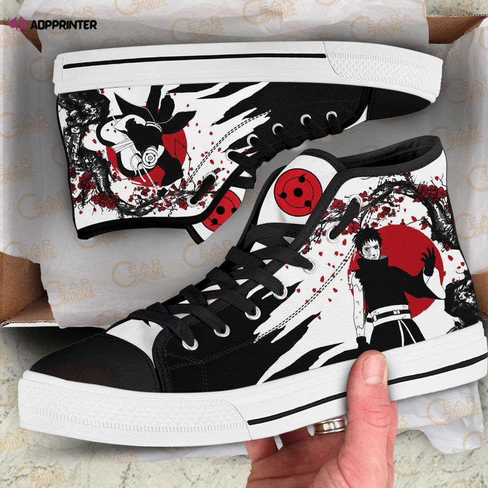 Obito Uchiha High Top Shoes Custom Naruto Anime Japan Style For Fans