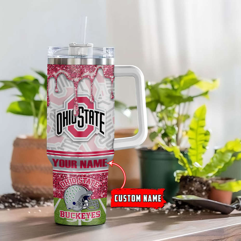 Ohio State Buckeyes NCAA Personalized Stanley Tumbler 40oz Gift for Fans