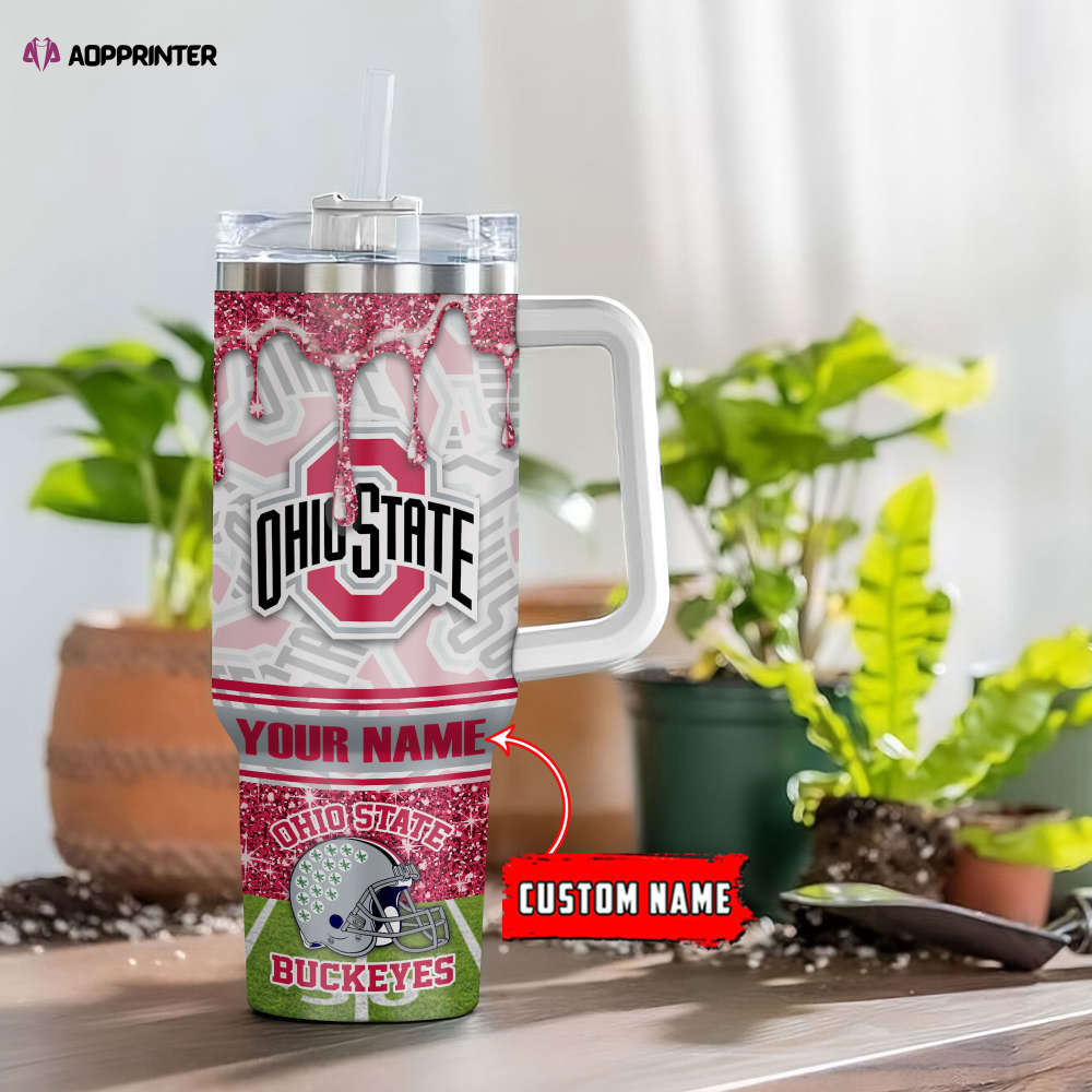 Ohio State Buckeyes NCAA Personalized Stanley Tumbler 40oz Gift for Fans