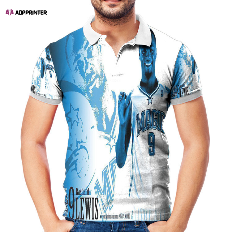 Orlando Magic Rashard Lewis1 3D Gift for Fans Polo Shirt