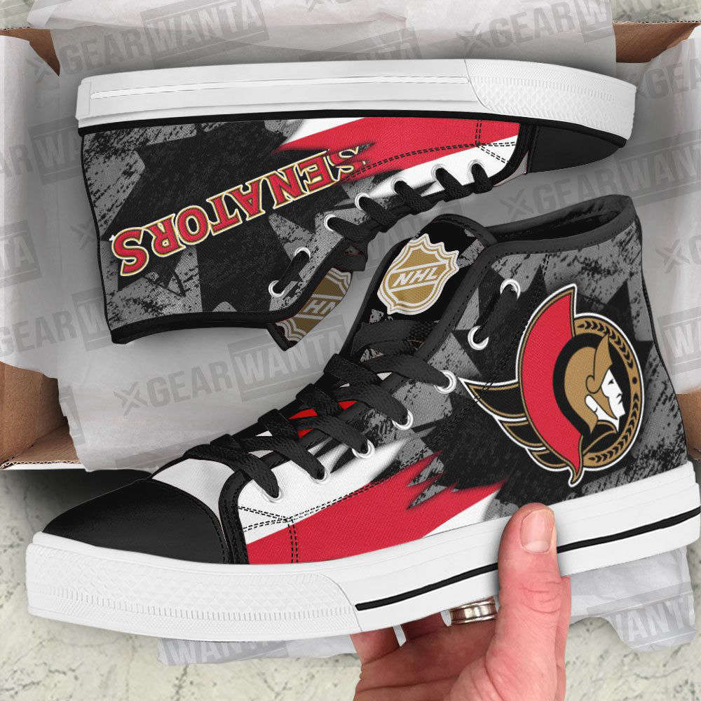 Ottawa Senators High Top Shoes Custom For Fans