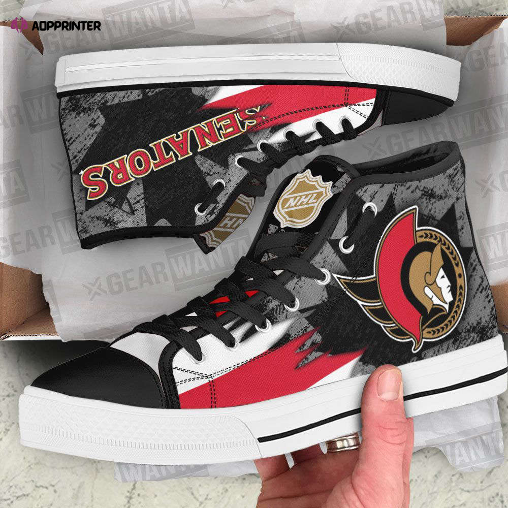 Ottawa Senators High Top Shoes Custom For Fans