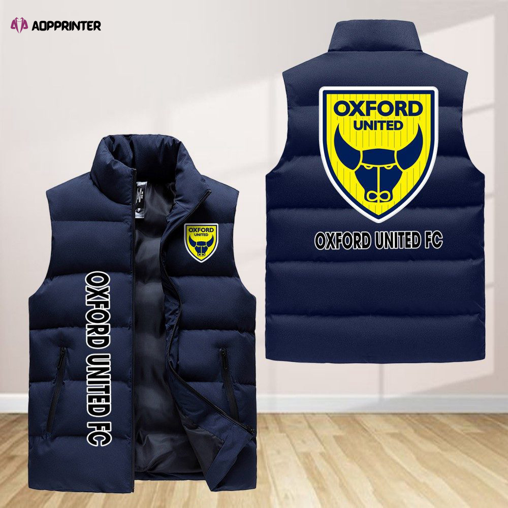 Oxford United F.C Sleeveless Puffer Jacket Custom For Fans Gifts