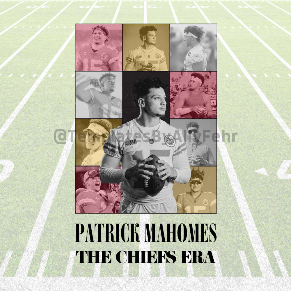 Patrick Mahomes Eras Tour Inspired Crewneck Football Crewneck Football Sweatshirt Football Eras Tour Kansas City Chiefs