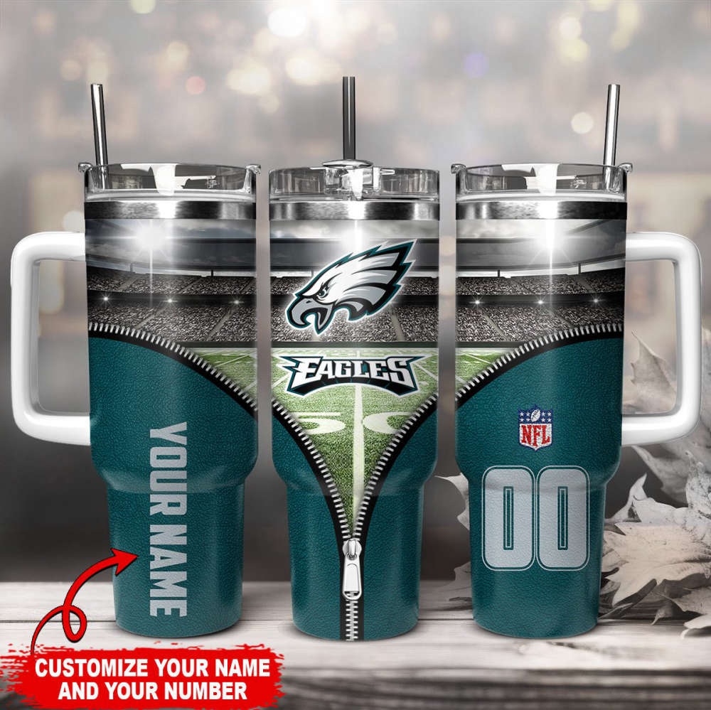 Philadelphia Eagles NFL 40oz Stanley Tumbler Gift for Fans