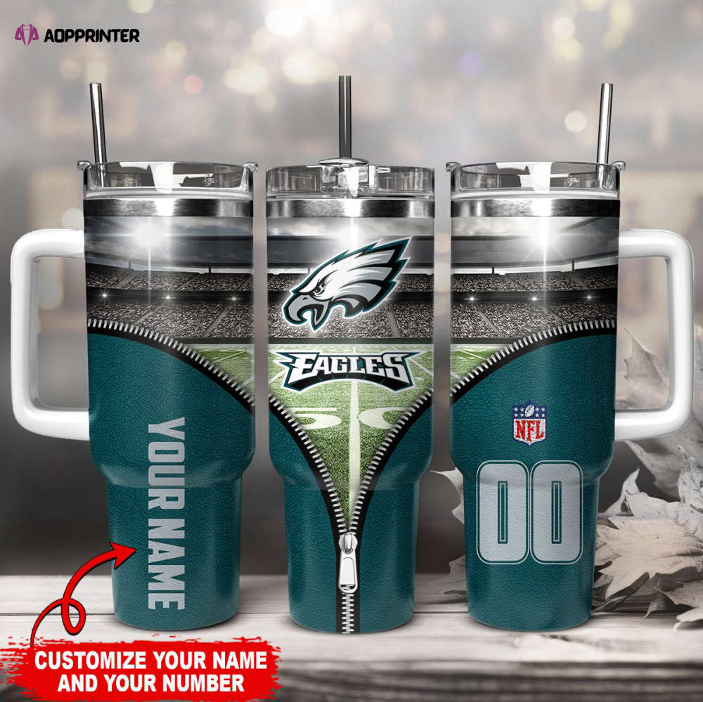 Philadelphia Eagles NFL 40oz Stanley Tumbler Gift for Fans