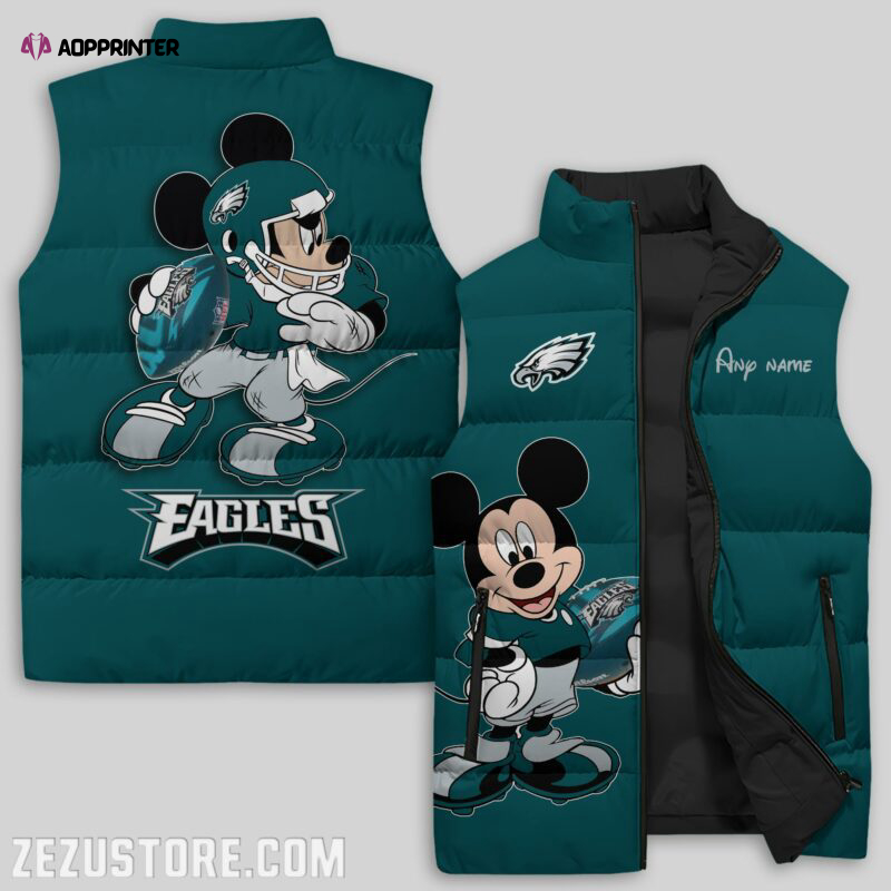 Philadelphia Eagles NFL Sleeveless Puffer Jacket Custom For Fans Gifts