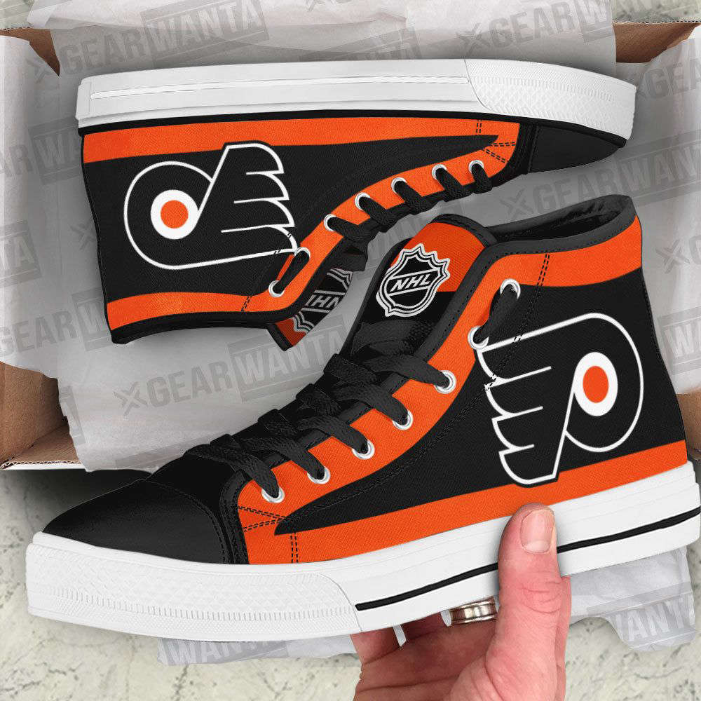 Philadelphia Flyers High Top Canvas Shoes Custom For Fans