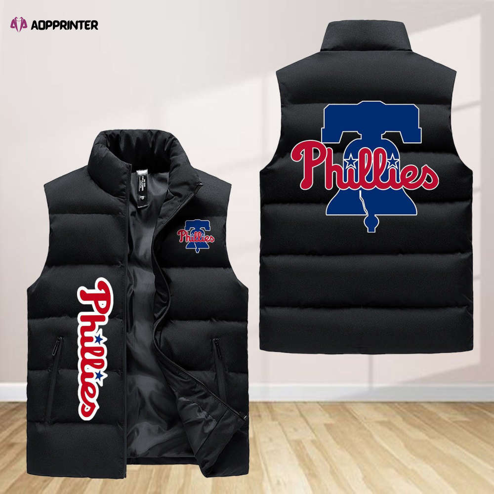 Philadelphia Phillies Sleeveless Puffer Jacket Custom For Fans Gifts