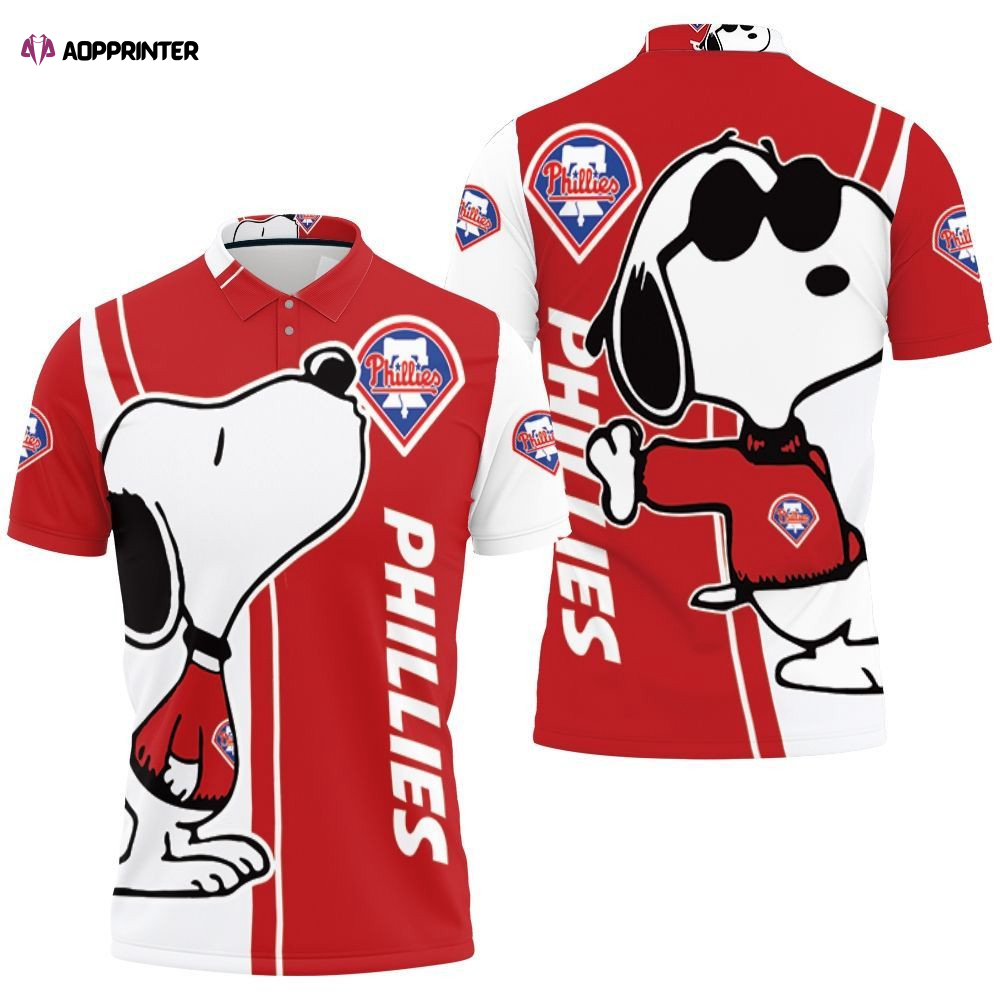 Philadelphia Phillies Snoopy Lover 3d Printed Polo Shirt Gift for Fans Shirt 3d T-shirt