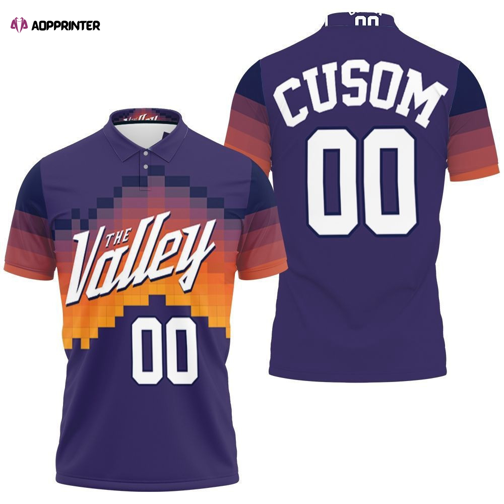 Phoenix Suns 2020 Earned Edition Jersey Inspired Personalized 3D Gift for Fans Polo Shirt