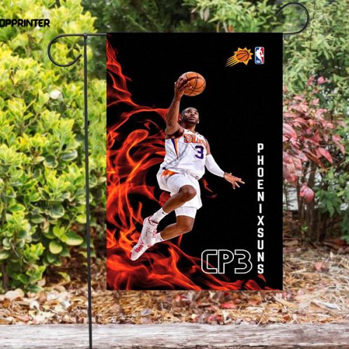 Phoenix Suns Chris Paul v8 Double Sided Printing   Garden Flag Home Decor Gifts