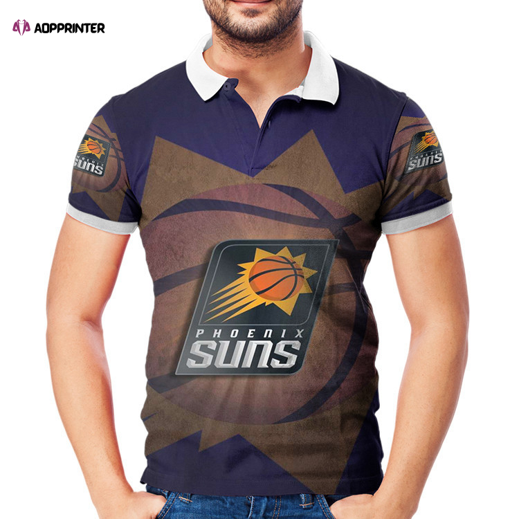 Phoenix Suns Emblem v3 3D Gift for Fans Polo Shirt