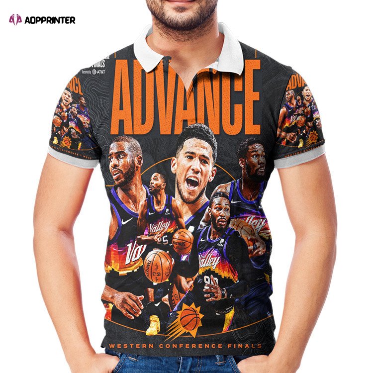 Phoenix Suns Team v15 3D Gift for Fans Polo Shirt