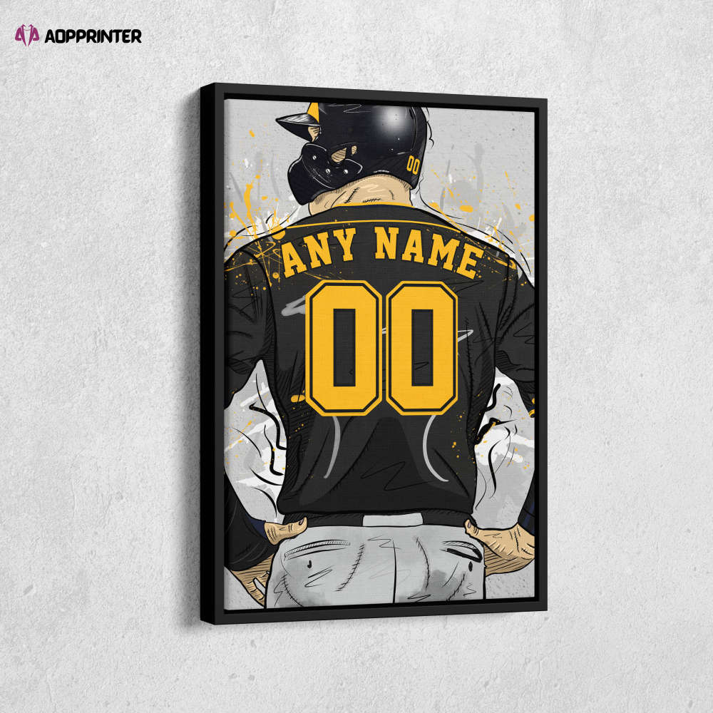 Toronto Blue Jays Jersey MLB Personalized Jersey Custom Name and Number Canvas Wall Art Home Decor Poster Man Cave Gift