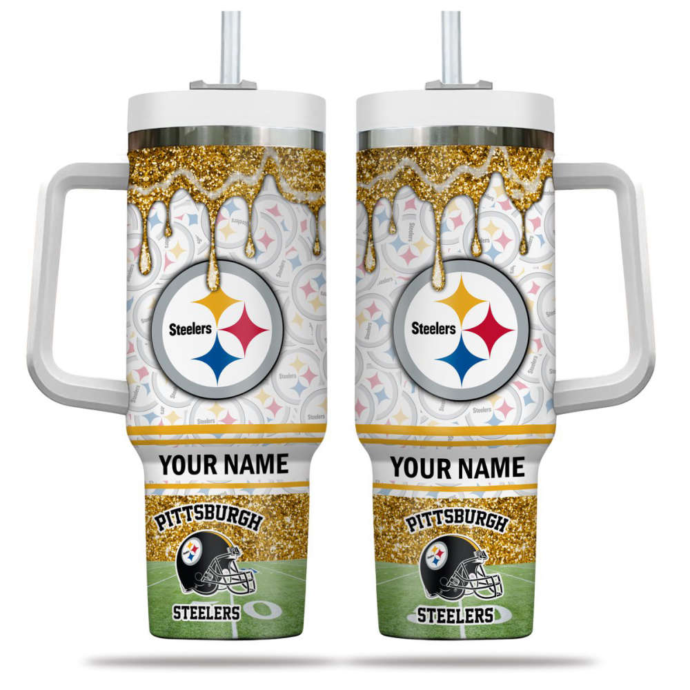 Pittsburgh Steelers NFL Personalized Stanley Tumbler 40oz Gift for Fans