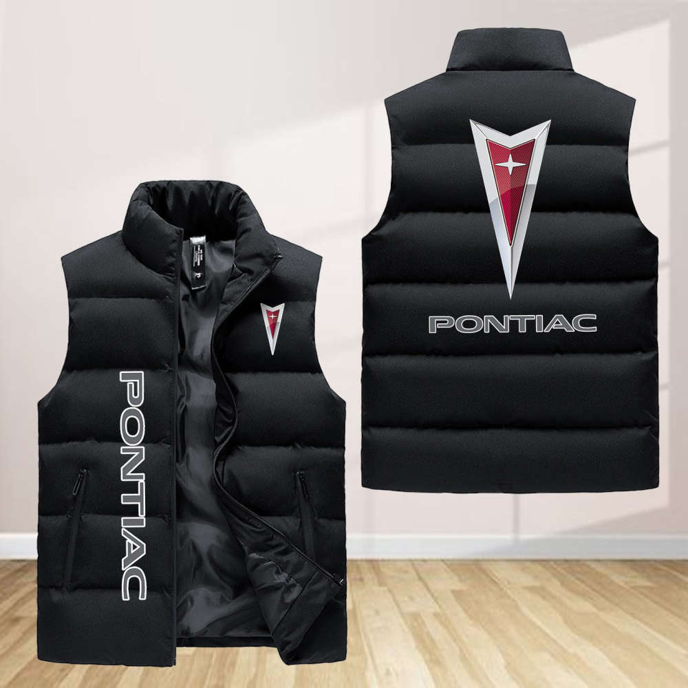 Pontiac Sleeveless Puffer Jacket Custom For Fans Gifts