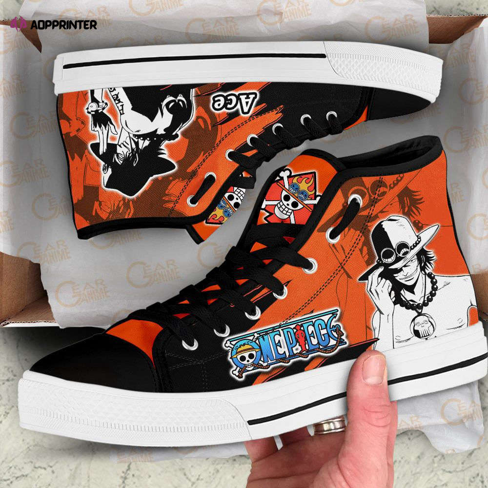 Donquixote Rosinante High Top Shoes Mix Manga For Fans One Piece Anime