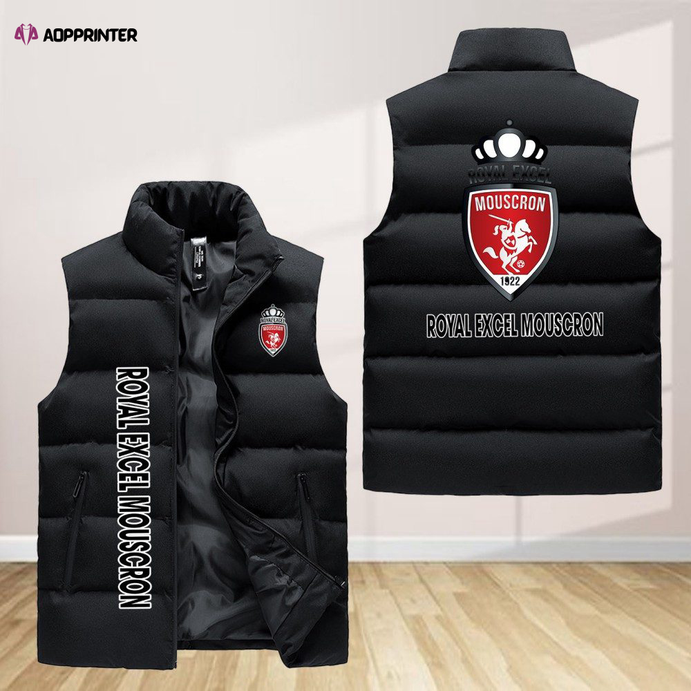 Royal Excel Mouscron Sleeveless Puffer Jacket Custom For Fans Gifts