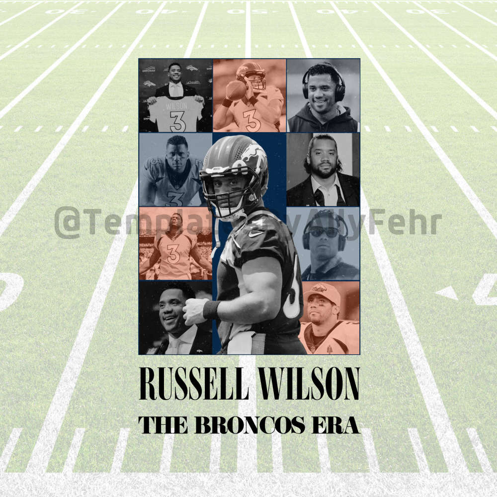 Russell Wilson Unisex Comfort Colors Shirt Christmas Gifts Denver Broncos Football Broncos Football Eras Tour The Broncos Era