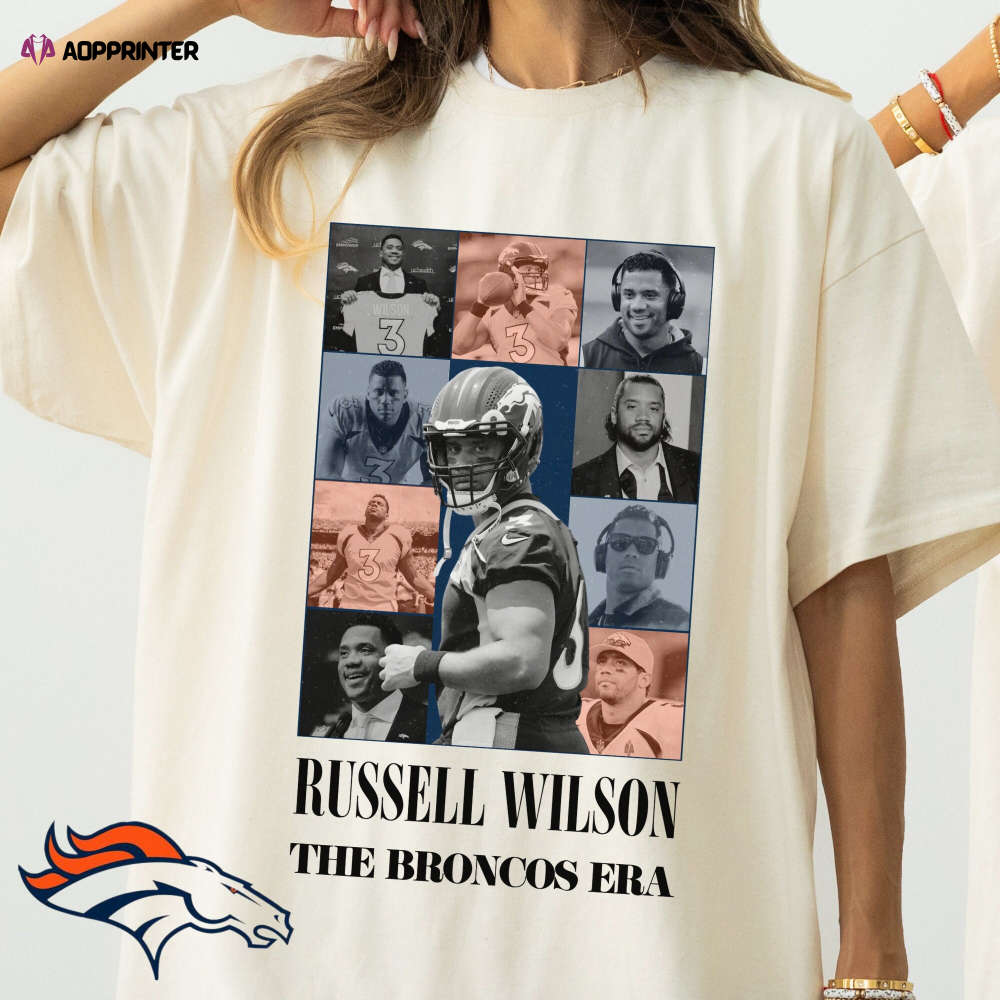 Russell Wilson Unisex Comfort Colors Shirt Christmas Gifts Denver Broncos Football Broncos Football Eras Tour The Broncos Era