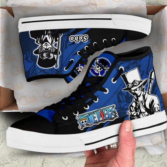 Sabo High Top Shoes Mix Manga For Fans One Piece Anime