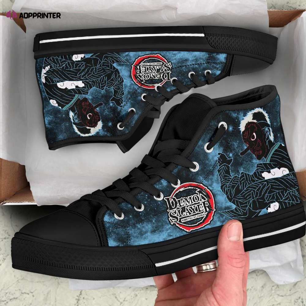 Sakonji High Top Shoes Custom For Fans Demon Slayer Anime