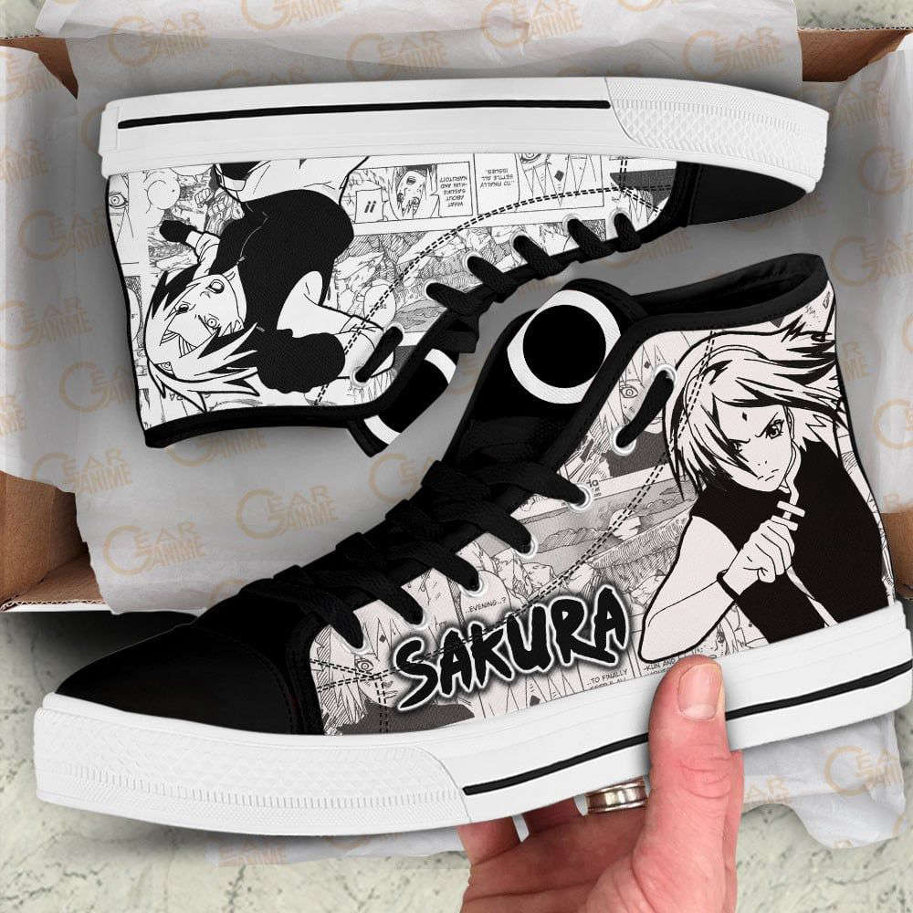 Sakura Haruno High Top Shoes Custom Naruto Anime For Fans