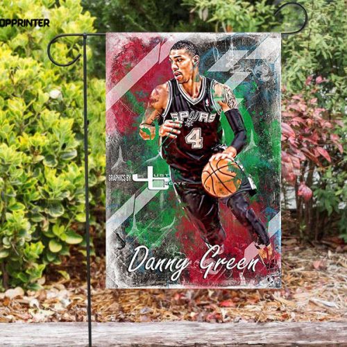 San Antonio Spurs Danny Green2 Double Sided Printing   Garden Flag Home Decor Gifts