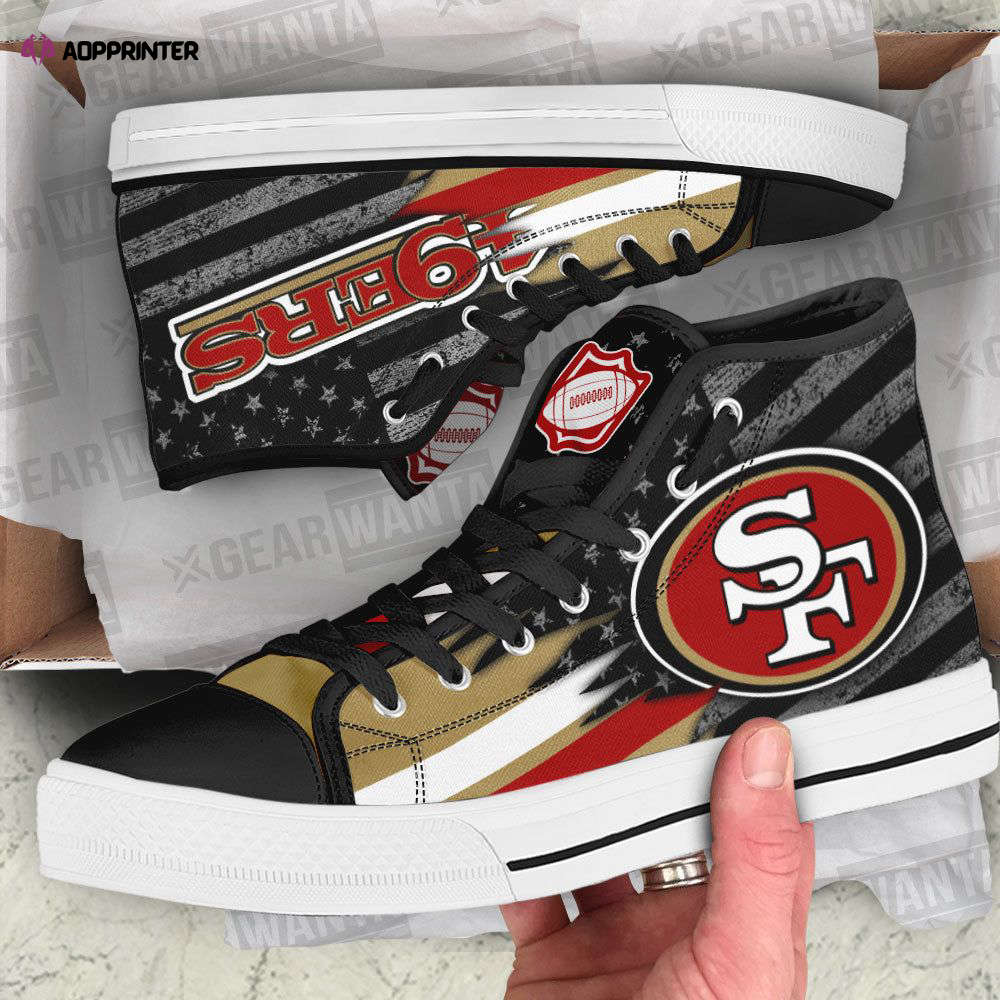 San Francisco 49Ers High Top Shoes Custom For Fans